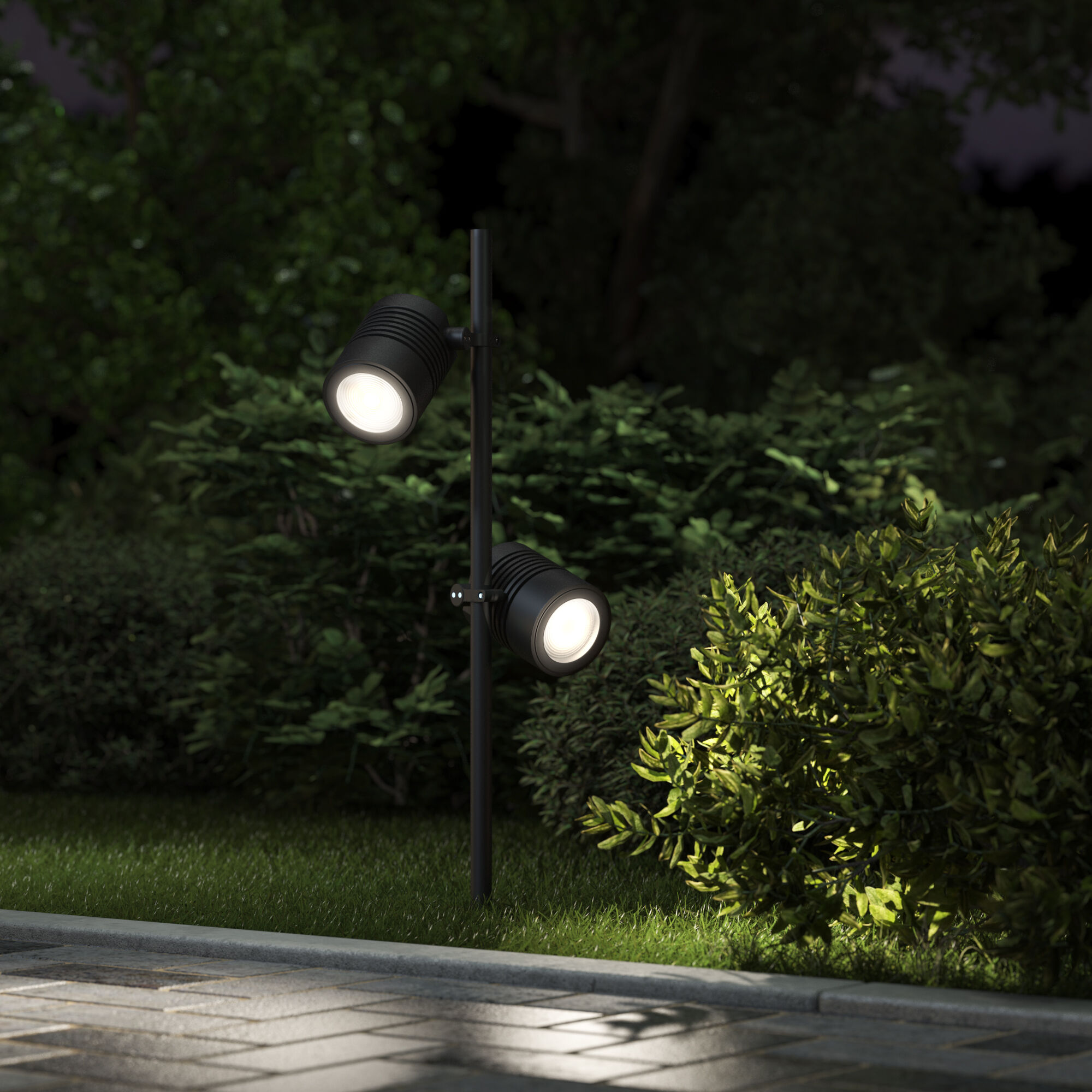 Светильник садово-парковый Landscape/2 (041 FL LED) черный