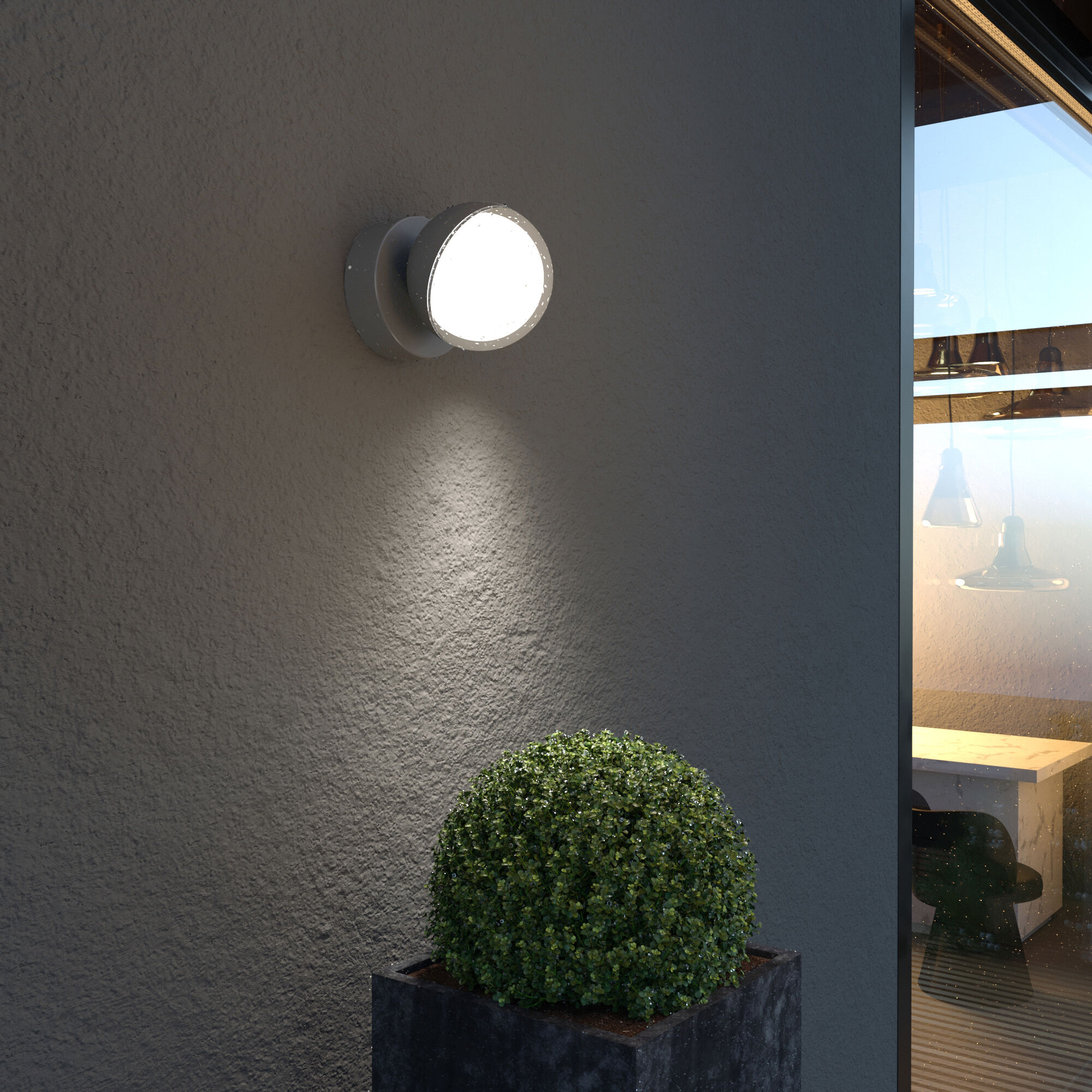 Светильник садово-парковый со светодиодами GLOBO 35132/U серый