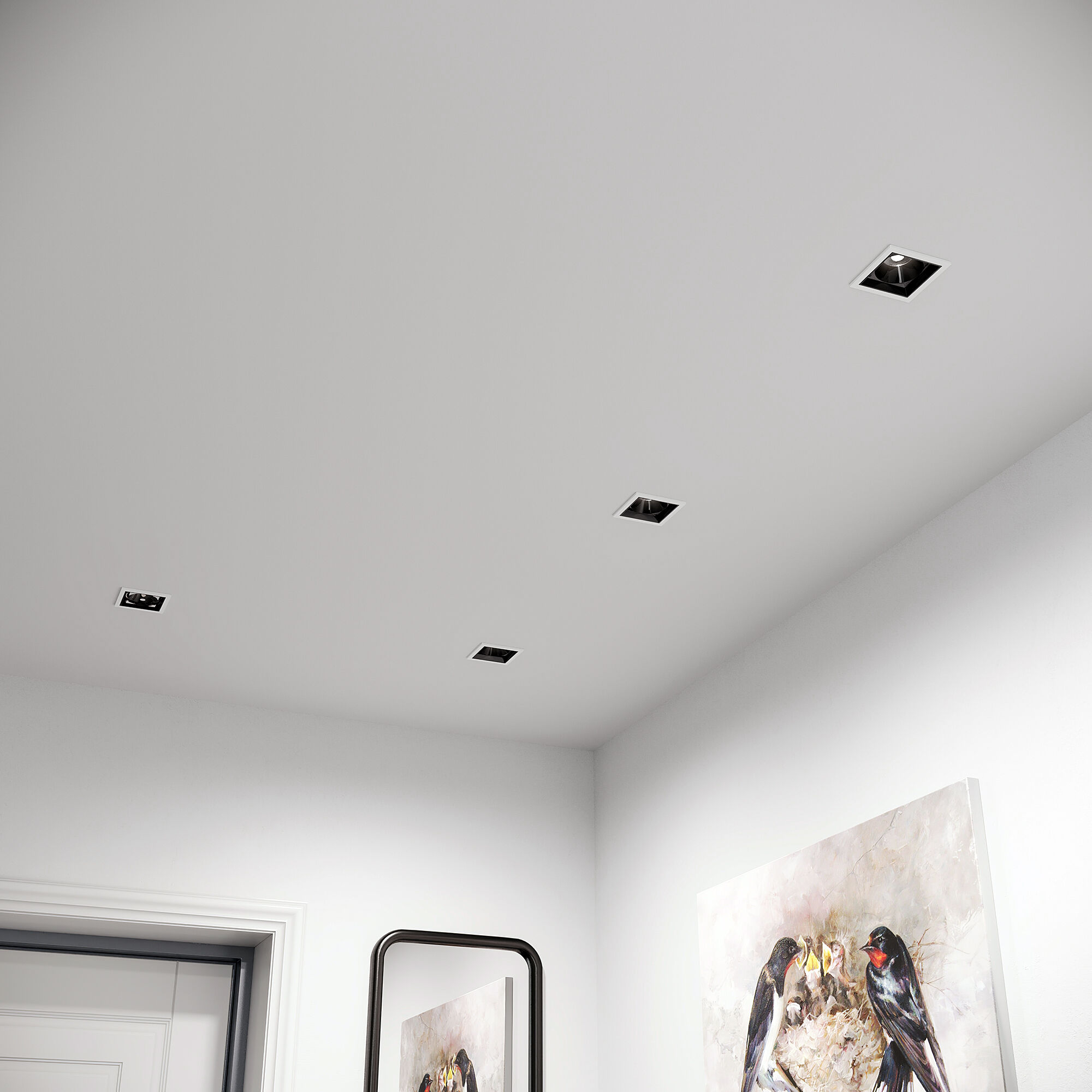 Встраиваемый потолочный светильник 10W 4000K белый/чёрный 25085/LED