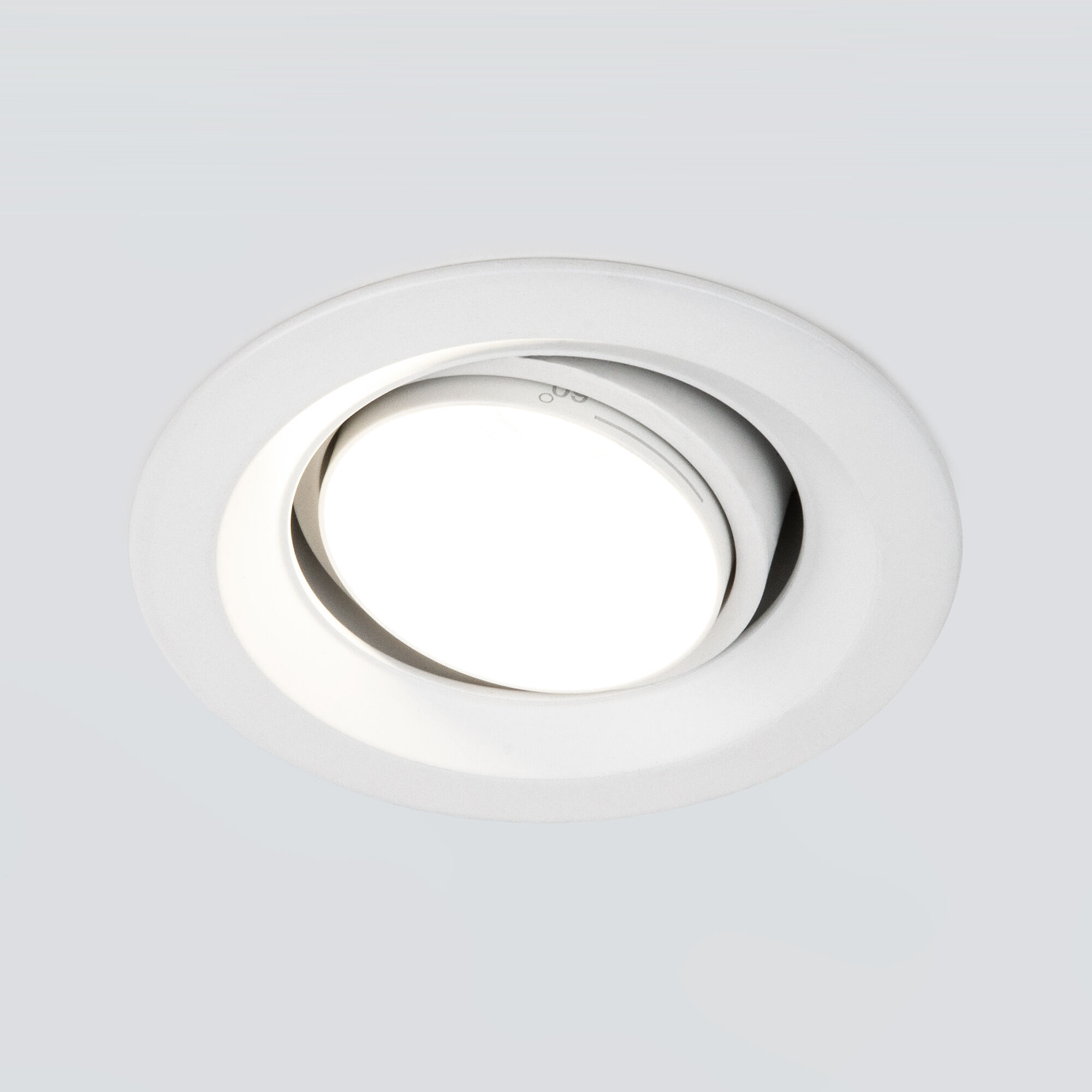 Встраиваемый светодиодный светильник с регулировкой угла освещения Zoom 10W 3000K белый 9919 LED
