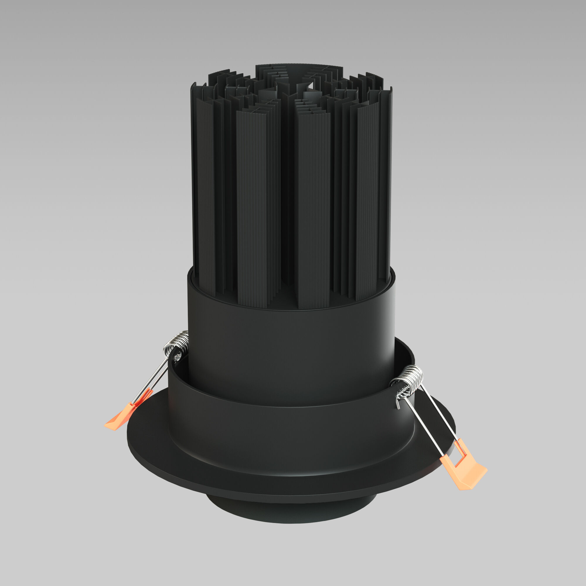 Встраиваемый светодиодный светильник с регулировкой угла освещения Zoom 10W 3000K черный 9919 LED