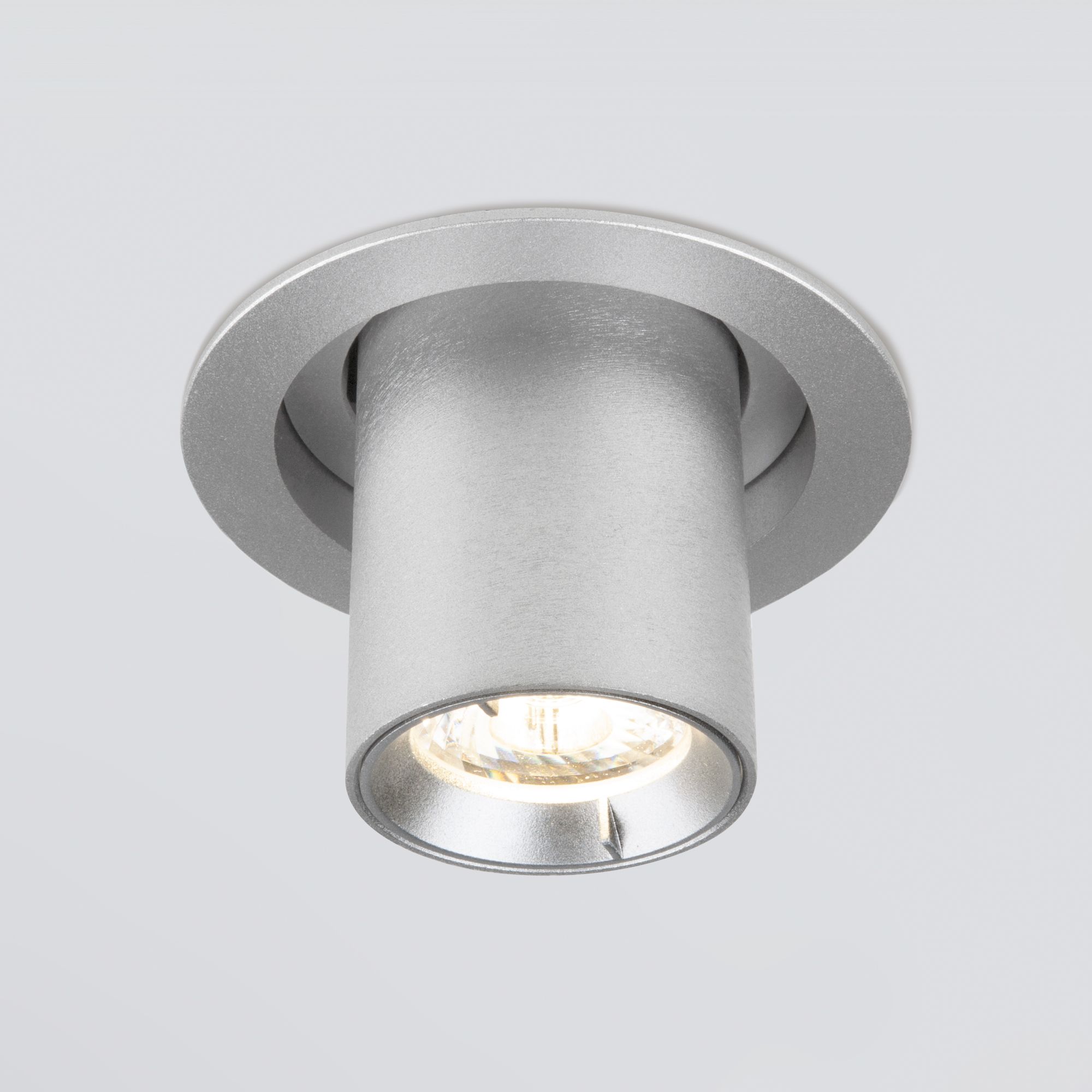 Встраиваемый точечный светодиодный светильник Pispa 10W 4200K серебро 9917 LED